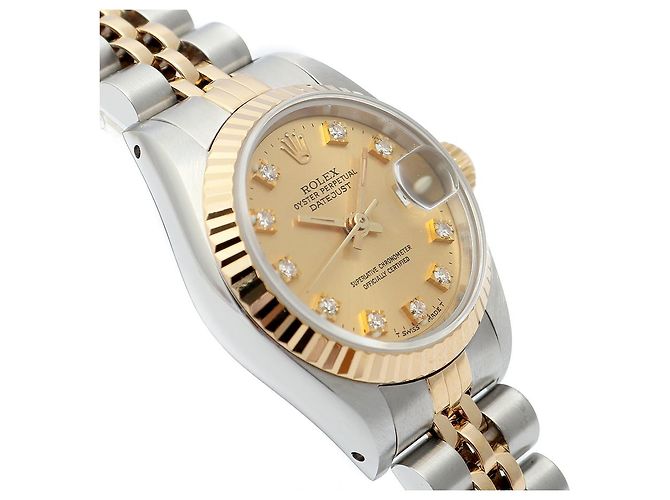 Rolex Reloj Combo para Mujer Datejust After Diamond Ten Point Dorado - vista 11