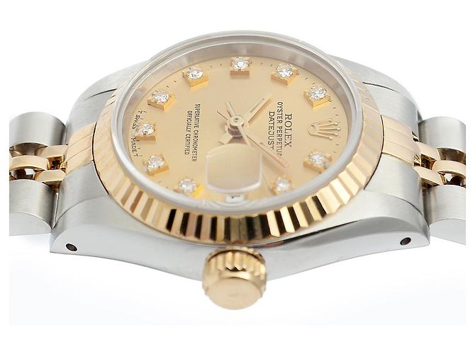 Rolex Reloj Combo para Mujer Datejust After Diamond Ten Point Dorado - vista 12