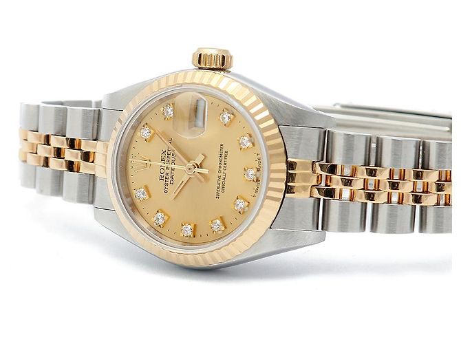 Rolex Reloj Combo para Mujer Datejust After Diamond Ten Point Dorado - vista 19