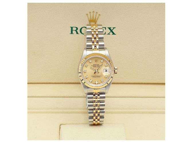 Rolex Reloj Combo para Mujer Datejust After Diamond Ten Point Dorado - vista 2