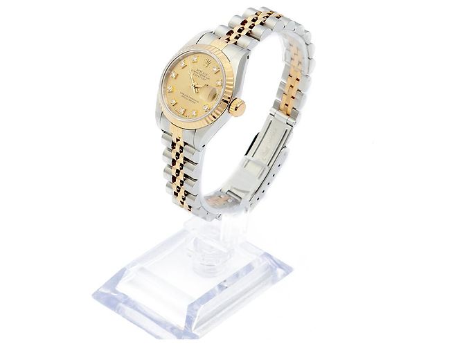 Rolex Reloj Combo para Mujer Datejust After Diamond Ten Point Dorado - vista 4