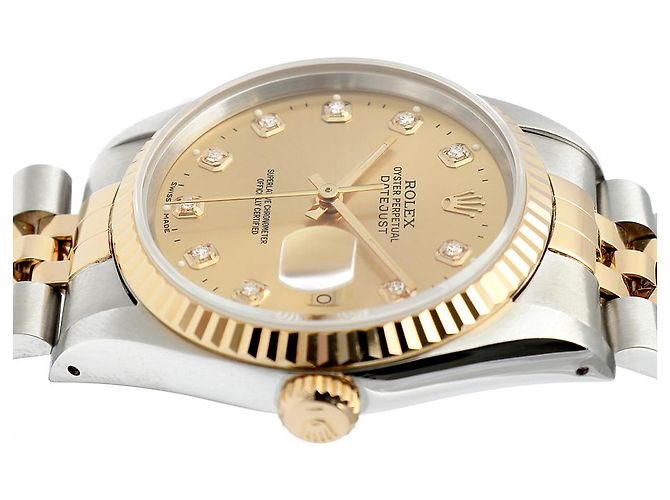 Rolex Orologio Combo Uomo Datejust After Diamond Modello D'oro - vista 11
