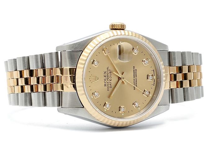 Rolex Orologio Combo Uomo Datejust After Diamond Modello D'oro - vista 17