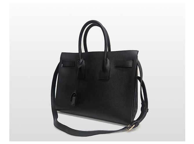 Saint Laurent Piccola borsa tote a tracolla nera Nero - vista 3