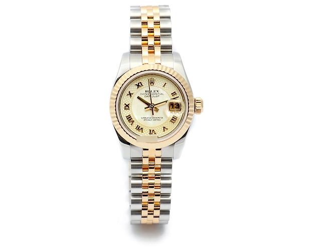 Rolex Orologio Combi Datejust da donna con decorazione in madreperla MOP e numeri romani Rosa - vista 15