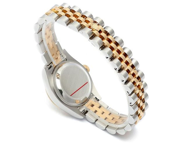 Rolex Orologio Combi Datejust da donna con decorazione in madreperla MOP e numeri romani Rosa - vista 16