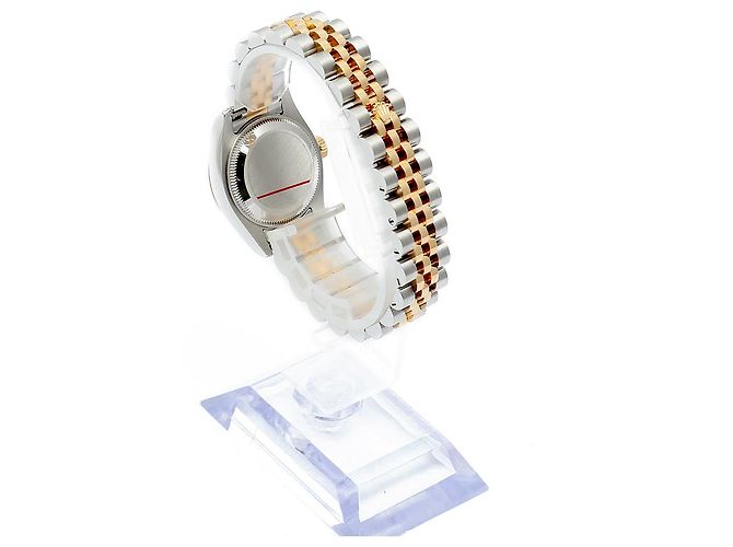 Rolex Orologio Combi Datejust da donna con decorazione in madreperla MOP e numeri romani Rosa - vista 5