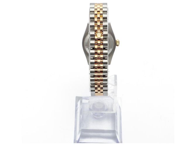 Rolex Orologio Combi Datejust da donna con decorazione in madreperla MOP e numeri romani Rosa - vista 6