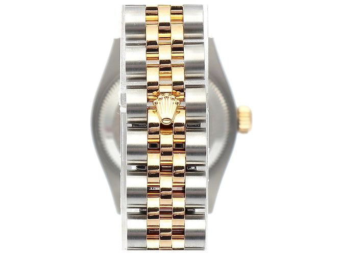 Rolex Orologio Combi Datejust da donna con decorazione in madreperla MOP e numeri romani Rosa - vista 7