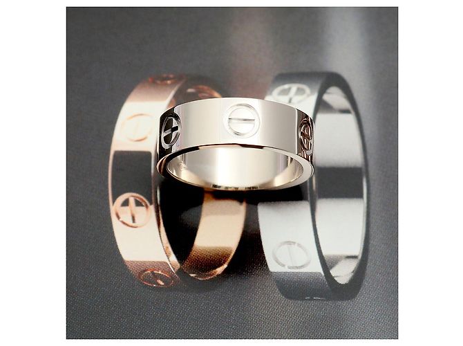 Cartier Love Ring Classic Weißgold Größe Damenring - Ansicht 2