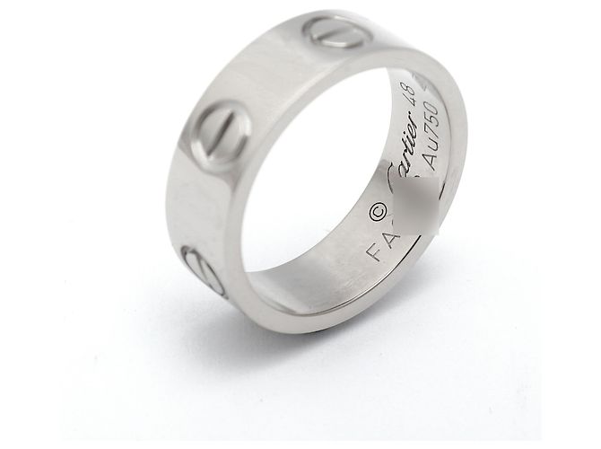 Cartier Love Ring Classic Weißgold Größe Damenring - Ansicht 6