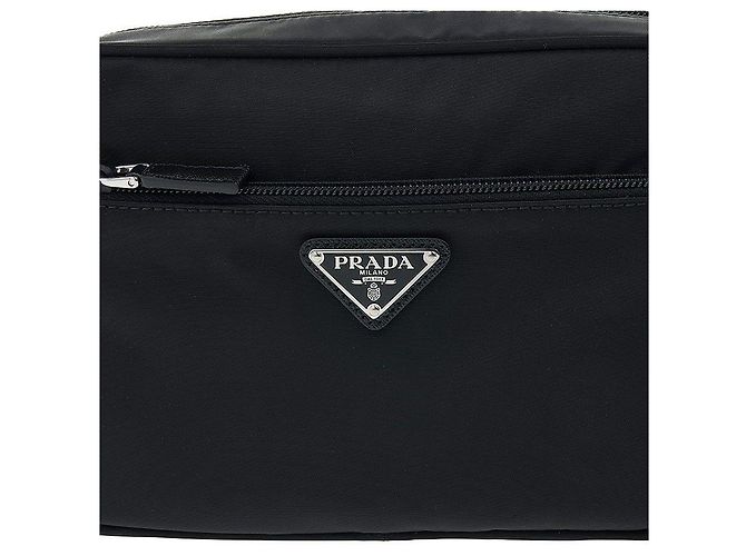 Prada Borsa a tracolla in nylon da donna Nero - vista 6