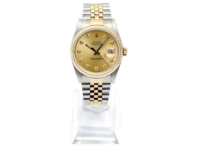 Rolex Orologio combinazione da uomo Datejust After Diamond Champagne Gold D'oro - vista 3
