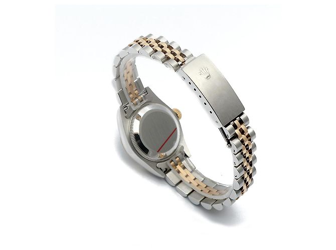 Rolex Orologio combinazione da donna Datejust con quadrante blu ombre originale e diamanti - vista 16