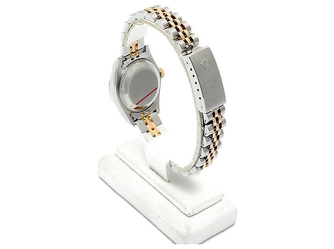 Rolex Orologio combinazione da donna Datejust con quadrante blu ombre originale e diamanti - vista 6