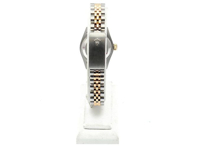 Rolex Orologio combinazione da donna Datejust con quadrante blu ombre originale e diamanti - vista 7