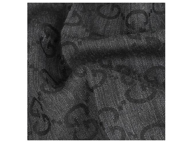Sciarpa Gucci in lana e seta grigia Marrone - vista 6