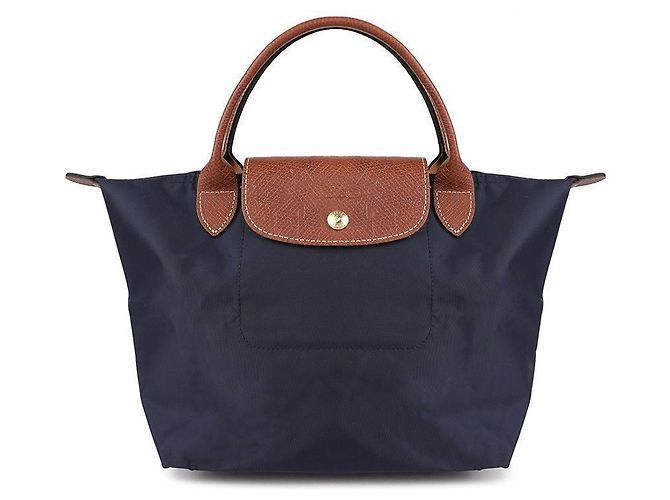 Miu Miu Longchamp Le Pliage Original Handtasche Blau - Ansicht 3