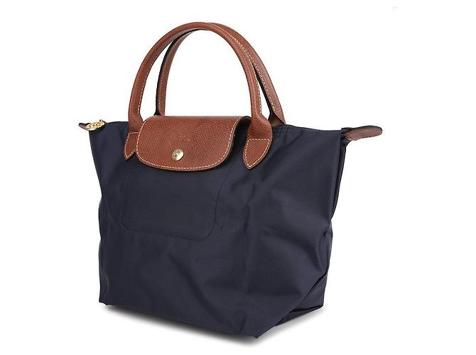 Miu Miu Longchamp Le Pliage Original Handtasche Blau - Ansicht 4