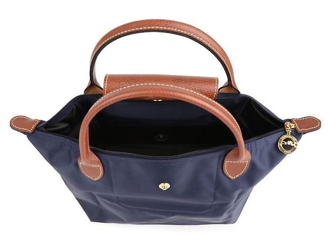 Miu Miu Longchamp Le Pliage Original Handtasche Blau - Ansicht 7
