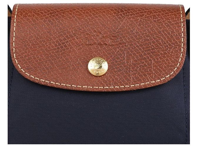 Miu Miu Longchamp Le Pliage Original Handtasche Blau - Ansicht 9