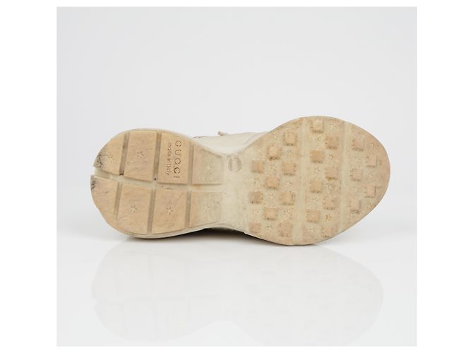 Gucci Sneakers in pelle Rayton Logo da donna Ivory Bianco - vista 10