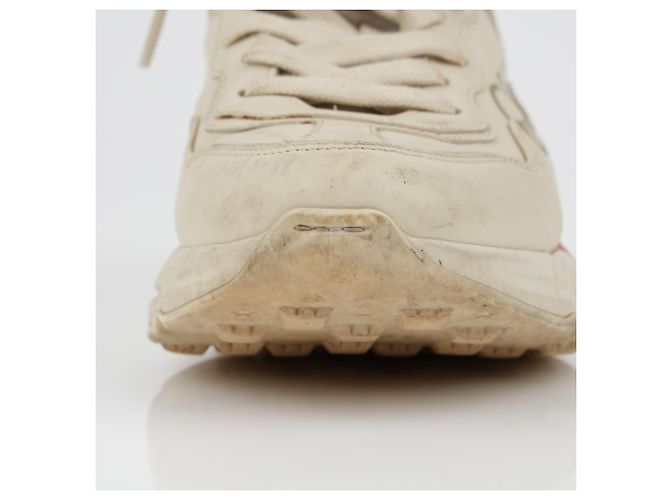 Gucci Sneakers in pelle Rayton Logo da donna Ivory Bianco - vista 11