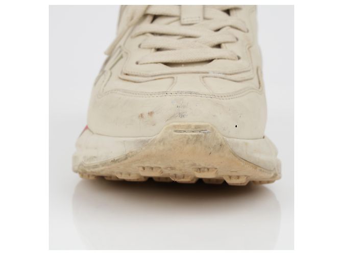 Gucci Sneakers in pelle Rayton Logo da donna Ivory Bianco - vista 15