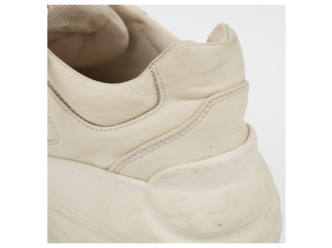 Gucci Sneakers in pelle Rayton Logo da donna Ivory Bianco - vista 18