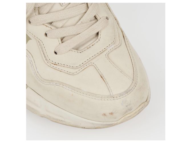 Gucci Sneakers in pelle Rayton Logo da donna Ivory Bianco - vista 19