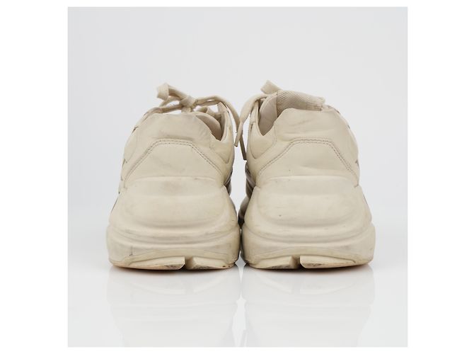 Gucci Sneakers in pelle Rayton Logo da donna Ivory Bianco - vista 6