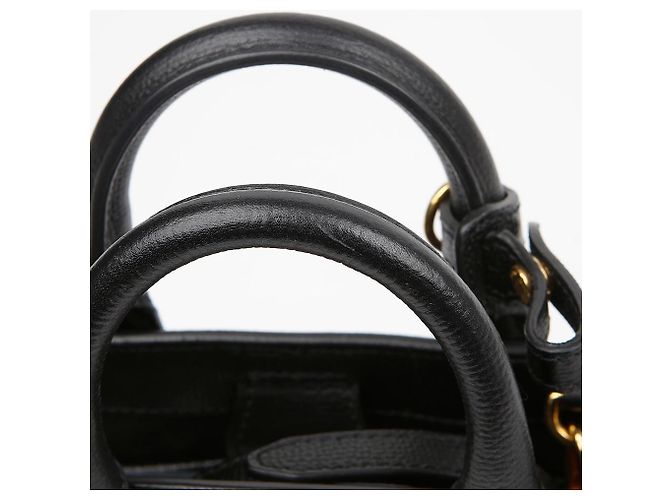 Burberry Borsa Tote a Spalla per Neonati House Check Banner in Pelle Nero - vista 5