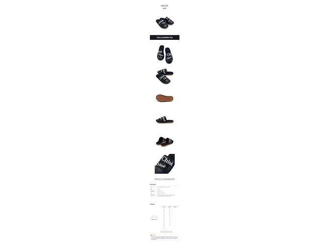 Chloé Mocassini Canvas Woody Strap Nero - vista 2