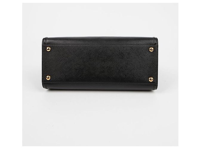 Prada Saffiano Leder Tote Bag Schwarz - Ansicht 7