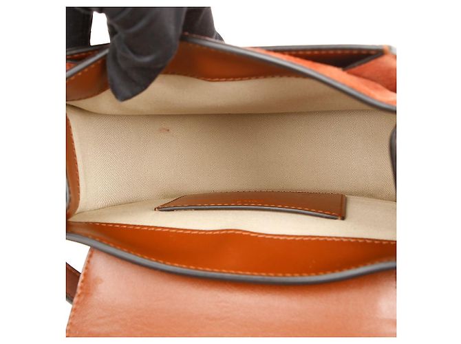 Chloé Picca Borsa Tote in Pelle Borsa a Tracolla Marrone - vista 10