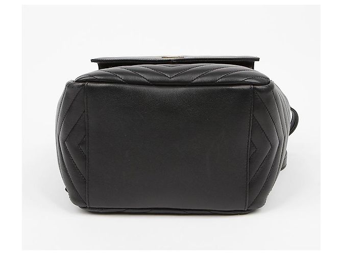 Saint Laurent Matelassé Lammleder Monogram Rucksack Black Schwarz - Ansicht 10