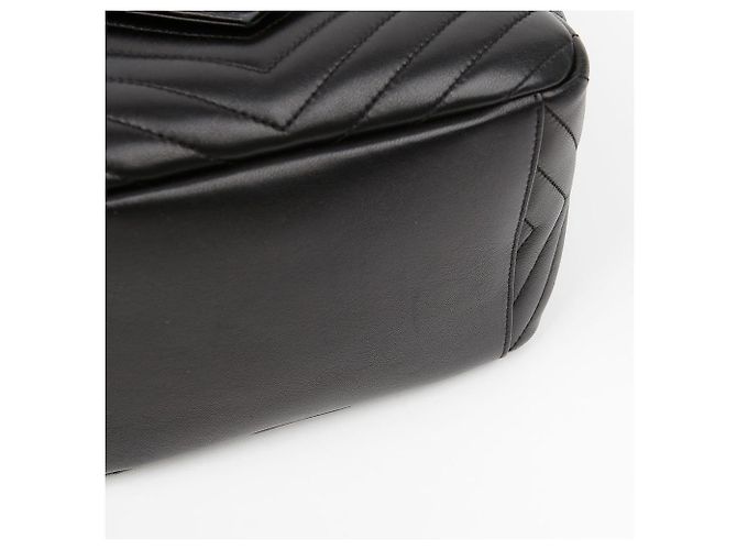 Saint Laurent Matelassé Lammleder Monogram Rucksack Black Schwarz - Ansicht 12