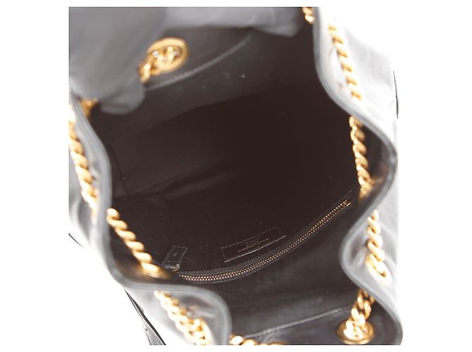 Saint Laurent Matelassé Lammleder Monogram Rucksack Black Schwarz - Ansicht 14