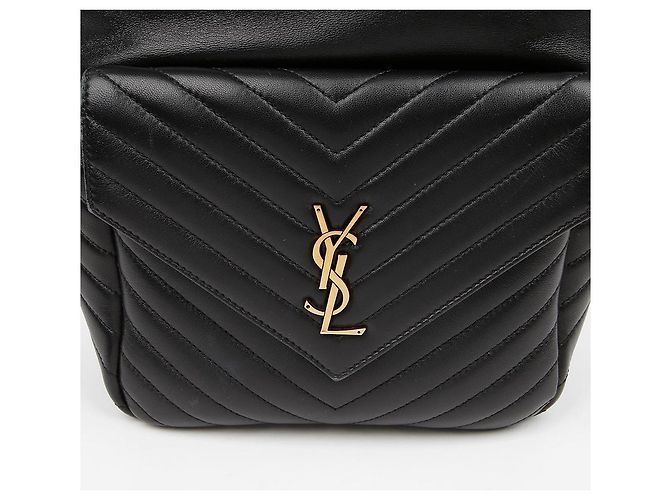 Saint Laurent Matelassé Lammleder Monogram Rucksack Black Schwarz - Ansicht 3