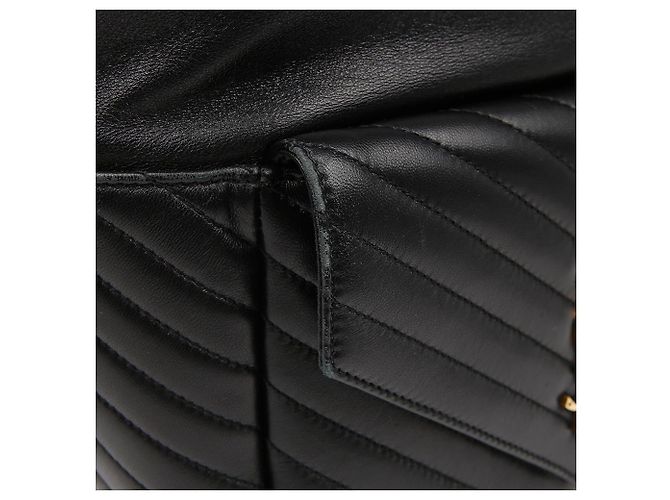 Saint Laurent Matelassé Lammleder Monogram Rucksack Black Schwarz - Ansicht 5