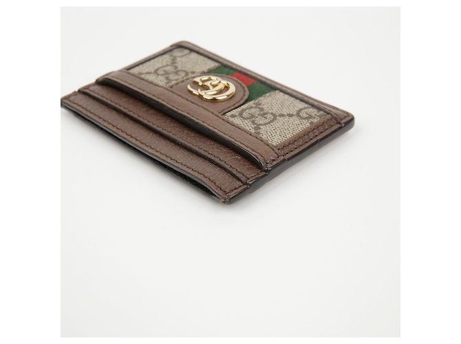Gucci Tarjetero Ophidia GG Supreme Brown Castaño - vista 10