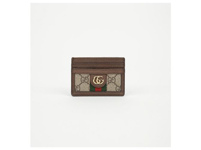 Gucci Tarjetero Ophidia GG Supreme Brown Castaño - vista 2