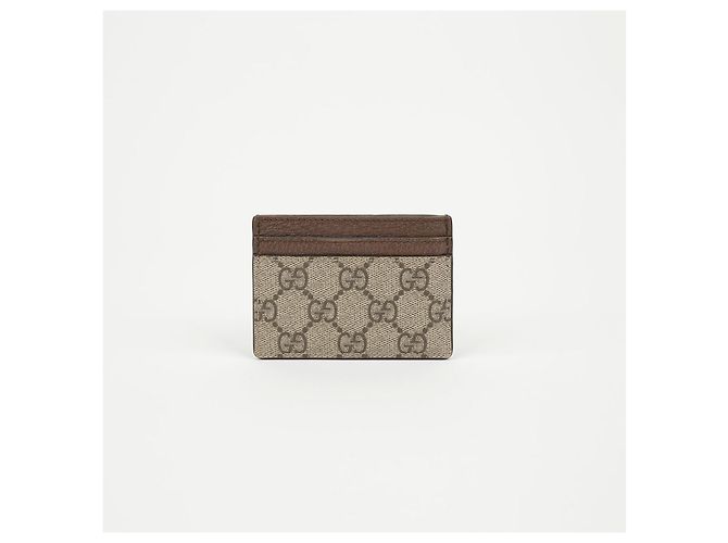 Gucci Tarjetero Ophidia GG Supreme Brown Castaño - vista 4