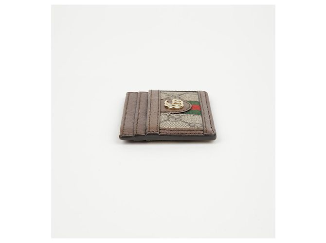 Gucci Tarjetero Ophidia GG Supreme Brown Castaño - vista 5