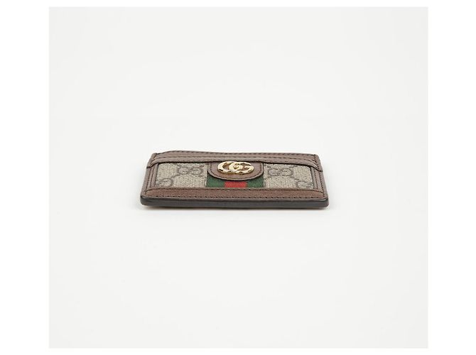 Gucci Tarjetero Ophidia GG Supreme Brown Castaño - vista 6