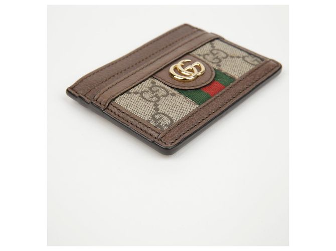 Gucci Tarjetero Ophidia GG Supreme Brown Castaño - vista 7