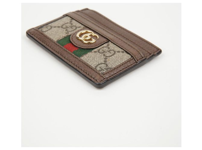 Gucci Tarjetero Ophidia GG Supreme Brown Castaño - vista 8