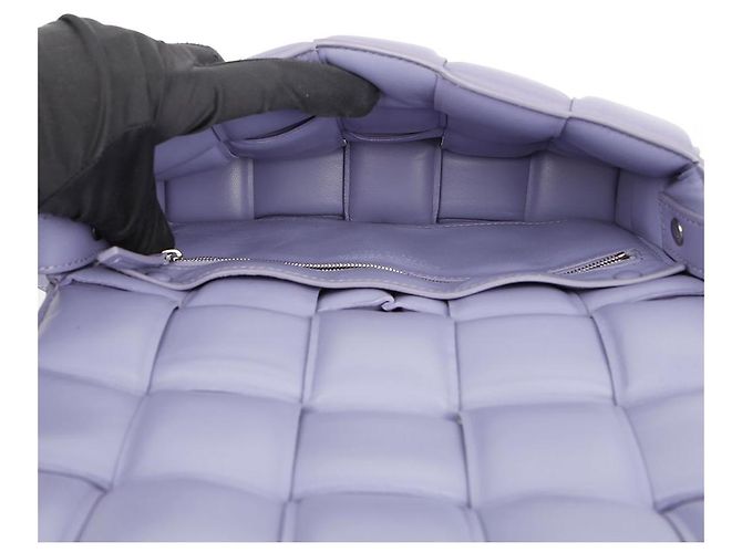 Bottega Veneta Bolsa de Ombro Cassette Acolchoada Purple Roxo - vista 11