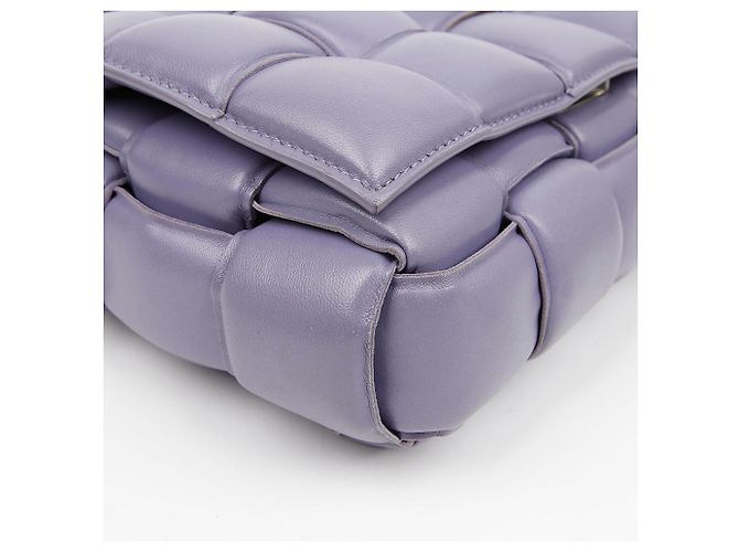 Bottega Veneta Bolsa de Ombro Cassette Acolchoada Purple Roxo - vista 7