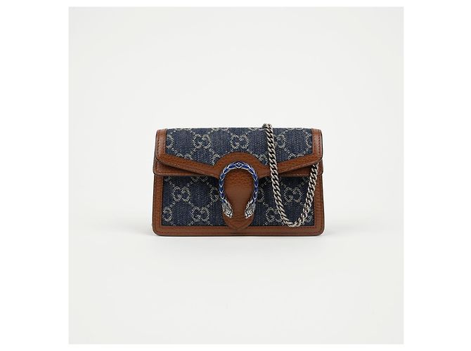Gucci Borsa Dionysus Super Mini Blu - vista 2